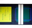 Senza titolo (2014) | Assemblato | Acrilico su tela | cm100x180x5