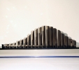 Ondosauro mediterraneo (2008) | Acciaio inox e plexiglas | cm 200x70x26
