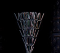 Alberazione adamantina (2005) | Acciaio inox e granito | cm 90x90x244