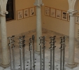 Nei giardini di Mendel (2002) | Acciaio inox e marmo | cm 238x450x20 | Collezione privata