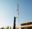 Monumento a G. Dossetti (1996) | Granito e acciaio inox | cm 118x15x410 | Courtesy Amm. Provinciale Reggio Emilia