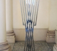 Icaro (2011) | Acciaio inox e granito | cm 70x182x35